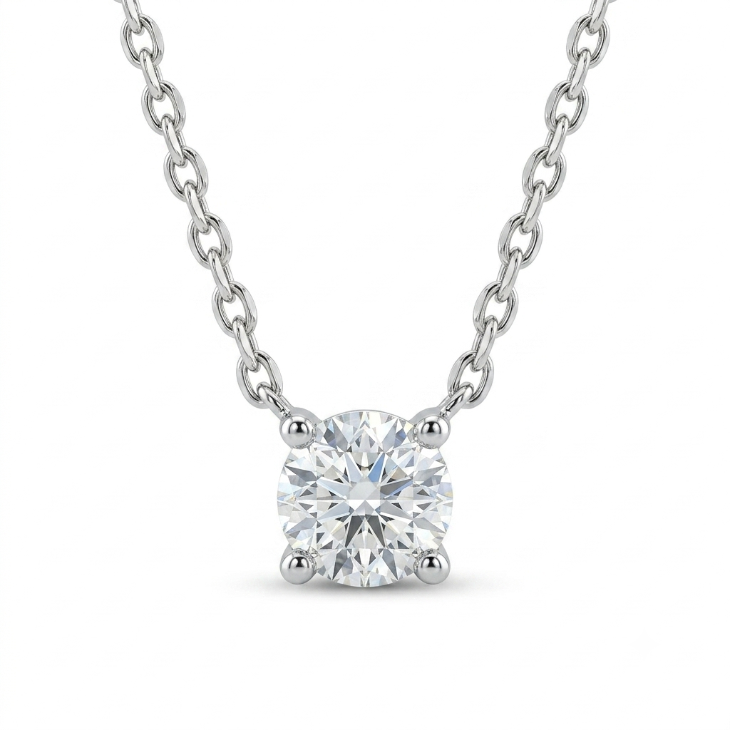 Lab-Grown Diamond Solitaire Pendant